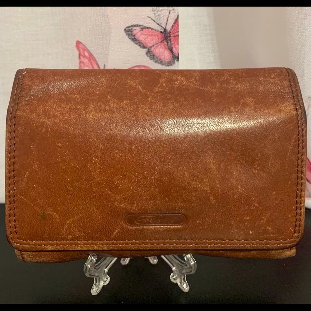Distressed vintage fossil wallet - Picture 1 of 4